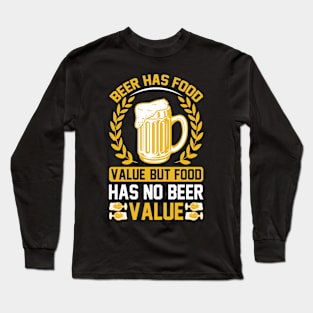 Beer Now There's A Temporary Solution T Shirt For Women Men Long Sleeve T-Shirt